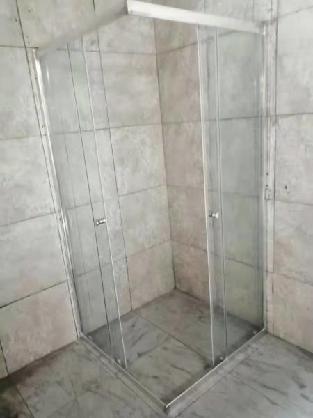 Full Transparent Glass Sliding Door Shower Room Square 900x900mm