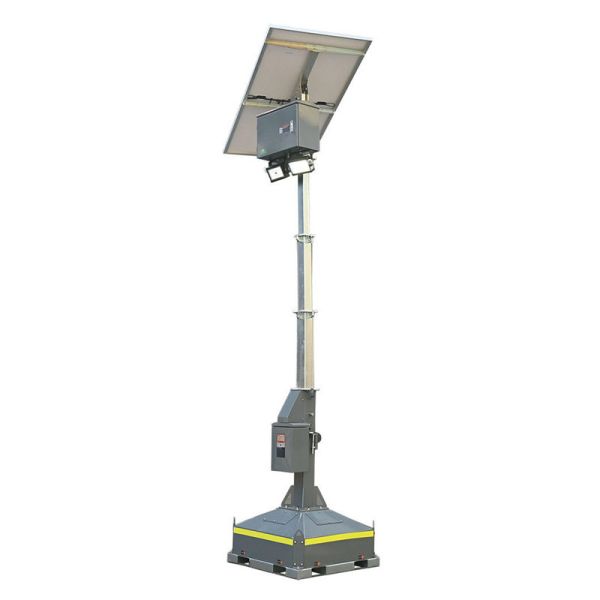 High Performance Solar Panels Generator Light Tower Remote Locations Portable Solar Light Tower