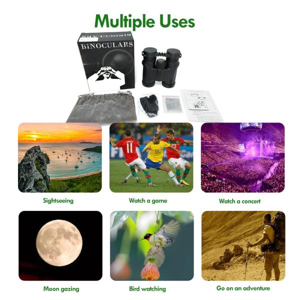 Светлый телескоп компакта биноклей 8x32 птицы для удить путешествовать звероловства