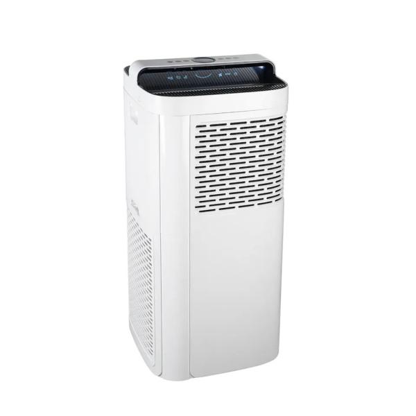 Homefish Grande cobertura Purificador múltiplo Purificador de ar HEPA Filtros de carbono LED Display de qualidade do ar Purificador de saída lateral duplo