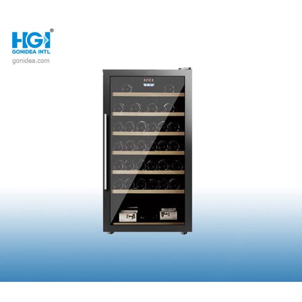 Витрина 190L шкафа вина одиночной двери зоны стеклянной электрическая более крутая