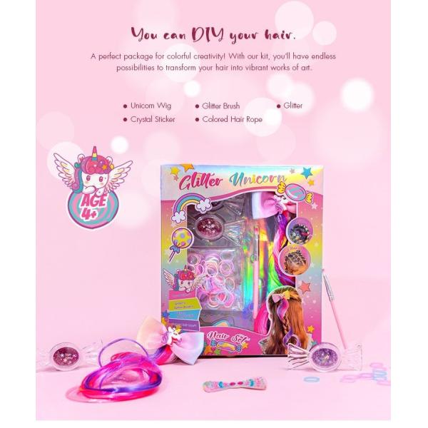 Creative Kids Hair Beauty Set Simple Fun Pretend Play Kids Cosmetic Toy