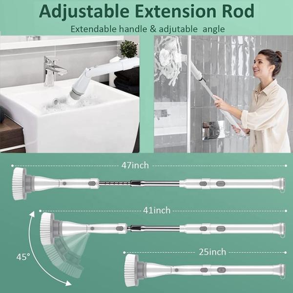 Аккумуляторный электрический свин-скрубер чистящая щетка 2500mAh