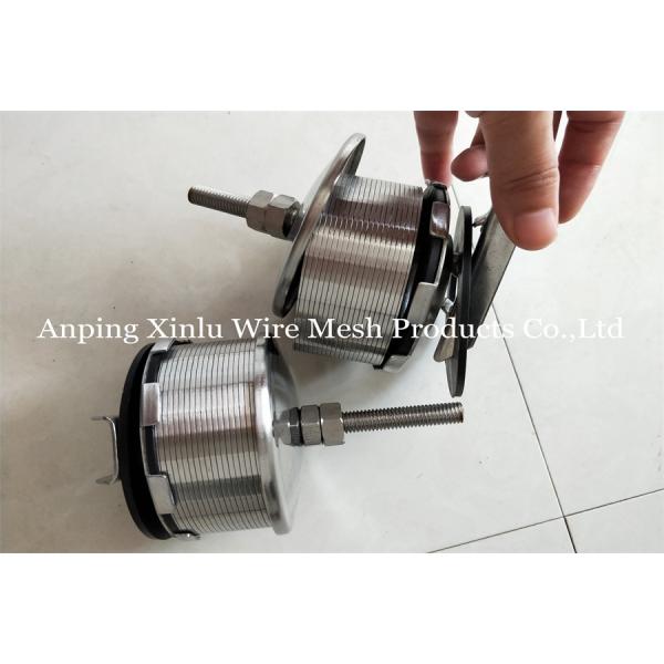 Double Flow Johnson Wedge Wire Hastelloy C Filter Nozzle 300PSI  With Screw M10