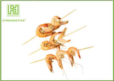 Disposable Bamboo Barbecue Skewers Fruit Cocktail Sticks 300mm X 3.0mm Size
