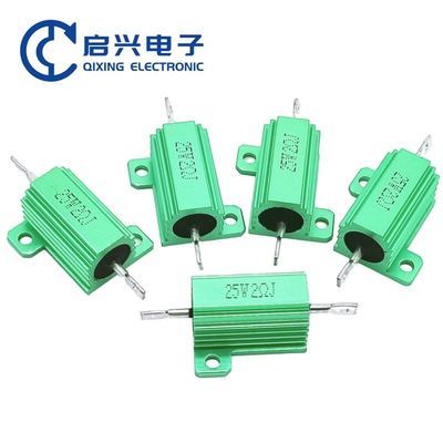 RXG24 Gold Aluminum Shell Resistor 200W 2RJ High Power Wirewound Resistor Heat Dissipation