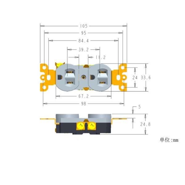 Стандартный заземляющий, устойчивый к подключению, дуплексный приемник, украшающий WIFI