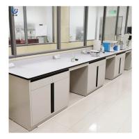 Bancos de laboratório resistentes a alcalinos, W750*H850mm Bancos de laboratório laterais