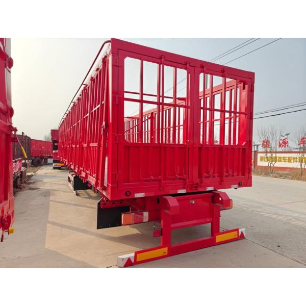 Grade Heavy Duty Self-dumping Cattle Carrier Trailer for Livestock Transport Truck