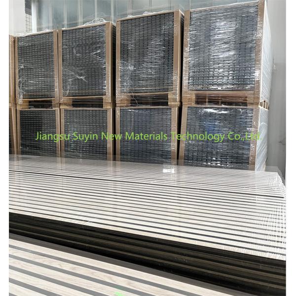 Панель стены комнаты прожития акустической панели предкрылка древесины дуба звукоизоляционная