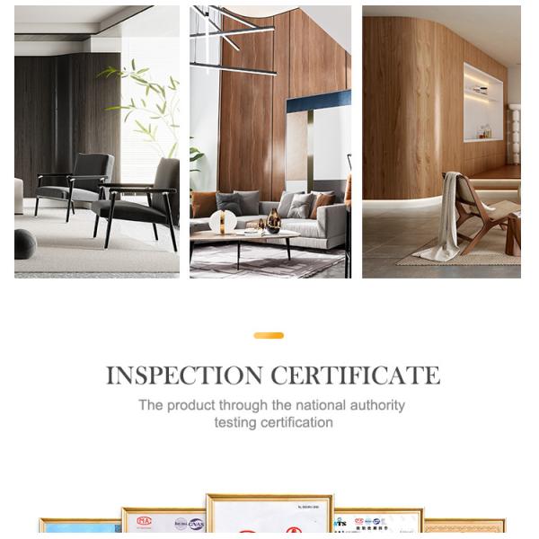 Carbon Crystal Bamboo Charcoal Wood Veneer Wood Grain Wall Panels Mould Proof