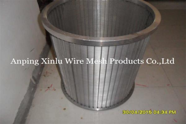 520mm OD Wedge Wire Screen Mesh SS304 SS321 Stainless Steel Mesh Cylinder