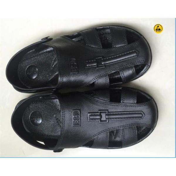 Палец ноги сандалии SPU ботинок безопасности EPA ESD защитил размер 36# 6 отверстий черный голубой белый - 46#