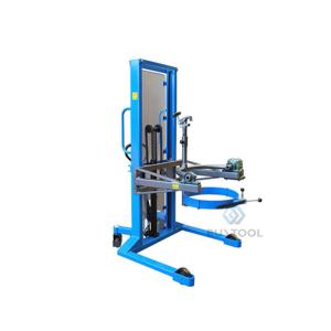 400kg 200 Litre Mobile Drum Lifter Stacker Lift Tilt Stock With Pedal Operated