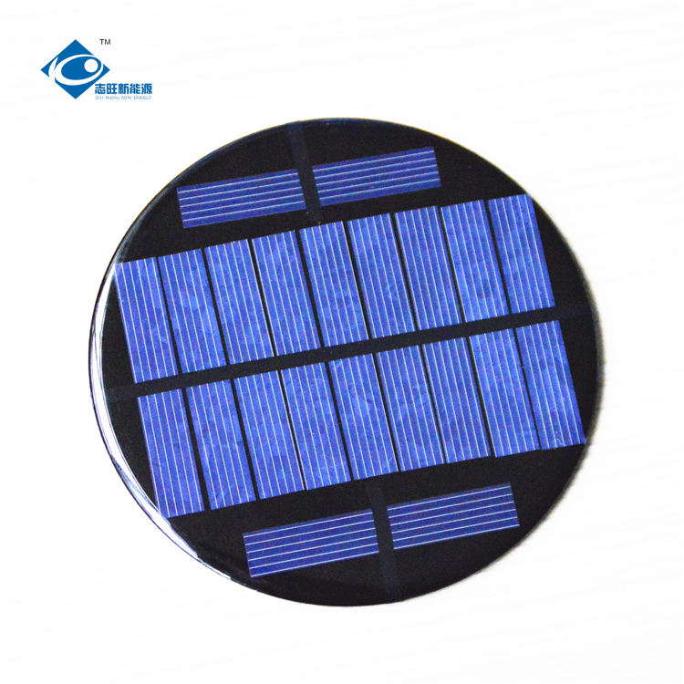 11 панель солнечных батарей Φ100X2.5mm эпоксидной смолы облегченного кремния батареи 5.5V солнечная ZW-R100
