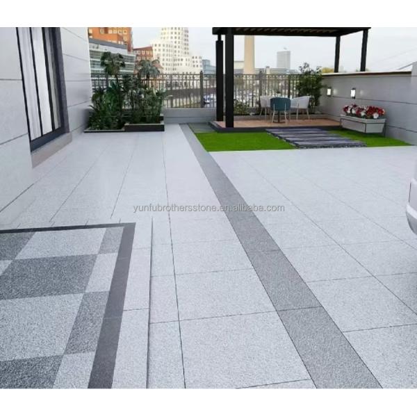 Brothers Stone Flamed Grey Granite Slab Paving Tiles for Honed Natural Stone Driveway