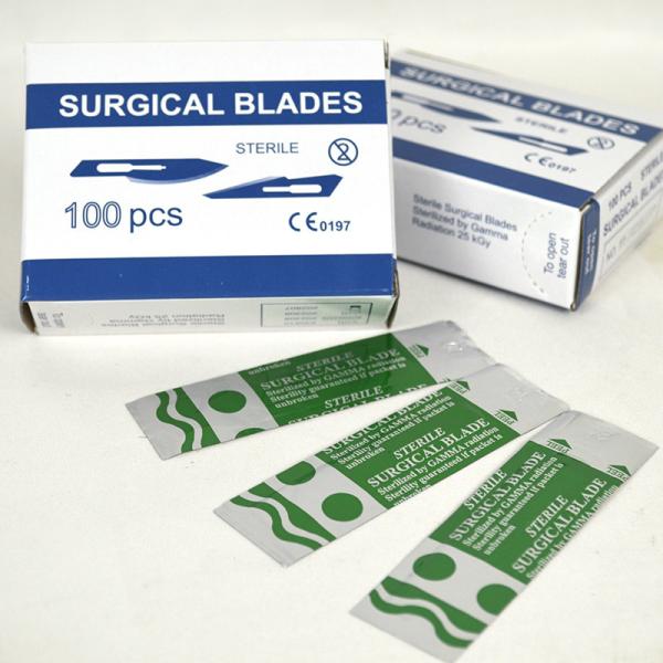 Gamma Sterilized Surgery Consumables Surgical Scalpel Blades Stainless Steel 10#-36#