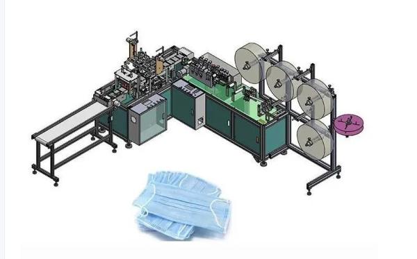 High Performance Earloop Surgical Face Mask Machine Easy Maintenance