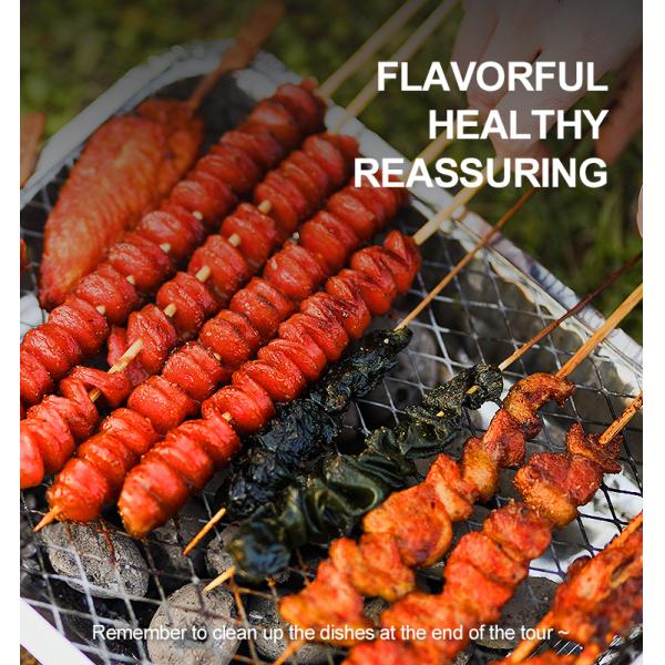 Одноразовая гриль для барбекю сетка одноразовая гриль с бамбуковым углем