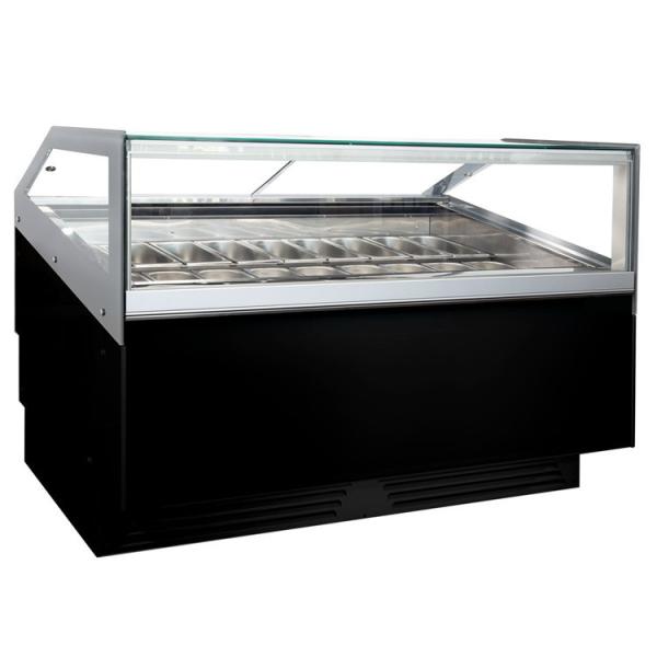 Cheap Ice Cream Freezer Showcase with Fan Cooling