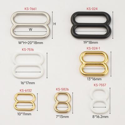 Customized Sizes 8 Shape Slider Buckle for Swimwear and Underwear Bra Strap Adjuster
