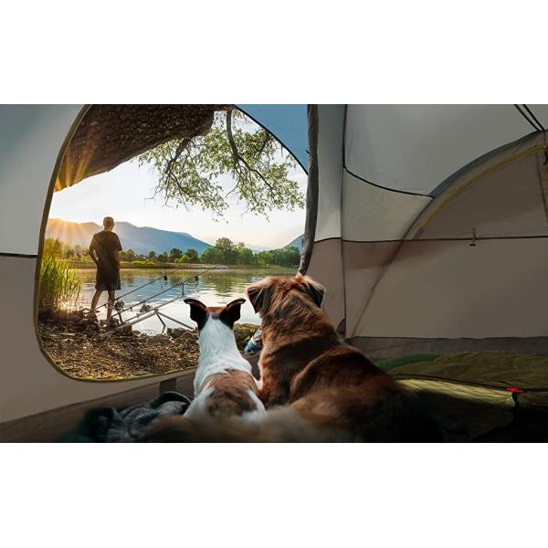 6 Person Dome Camping Tent With 190T Silver Plasters Rainfly