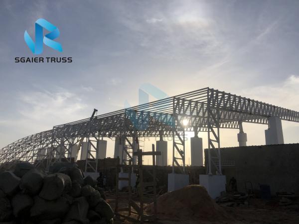 Sgaier Recycled Prefab Steel Warehouses , Shock Proof Prefab Metal Storage Buildings