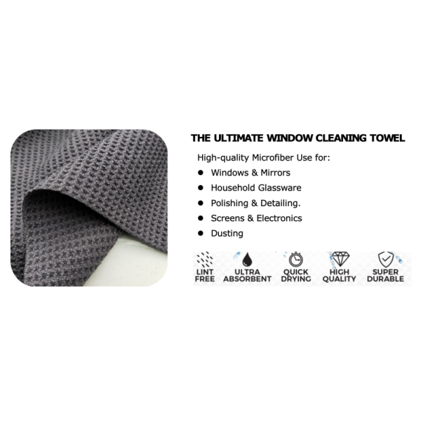 Waffle Weave Auto Detailing Microfiber Towels Car Wax Polishing Cloth 30x30CM 40x40CM