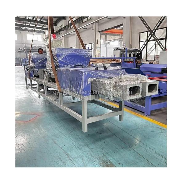 Lojas de vestuário Máquina de blocos de paletes de madeira de alta capacidade com corte de serra Economia de mão de obra