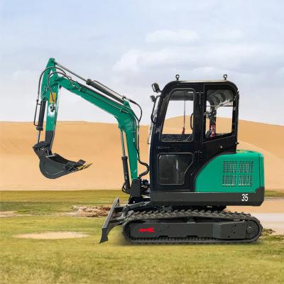 Saving Energy Compact Digger 4.4km/H Home Mini Excavator Machine