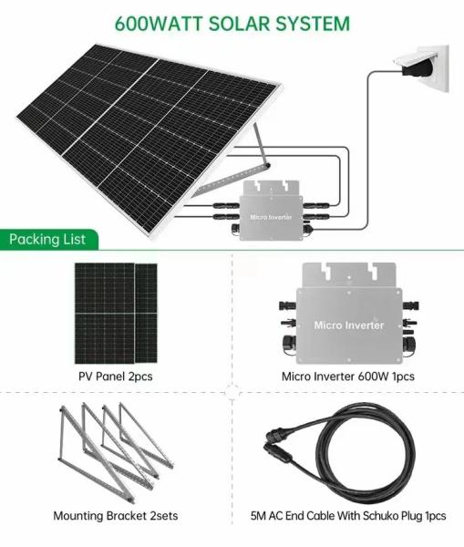 Deye Micro Inverter 600W 800 2000W 3 Phase Micro Inverter Enphase Mppt Grid Tie Solar Micro Inverter