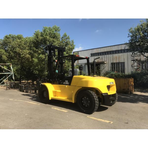 10 Ton Capacity Industrial Forklift Truck , FD100 Counterbalance Reach Truck
