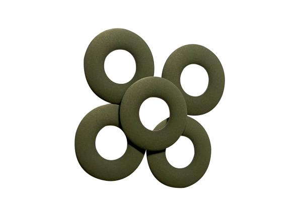 High Tensile Strength Green PTFE Ring Gasket With Copper Filler For Pistons Banding