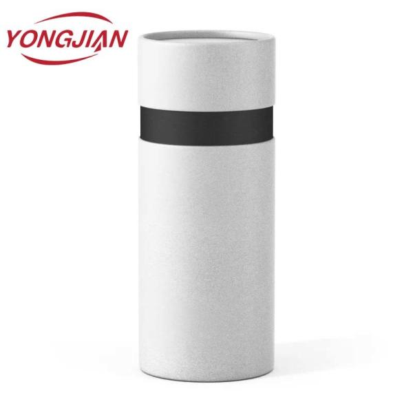 Custom Sample Cardboard Cylinder Food Grade Paper Tube Packaging Tea Coffee Candle White Kraft Paper Tube Packaging