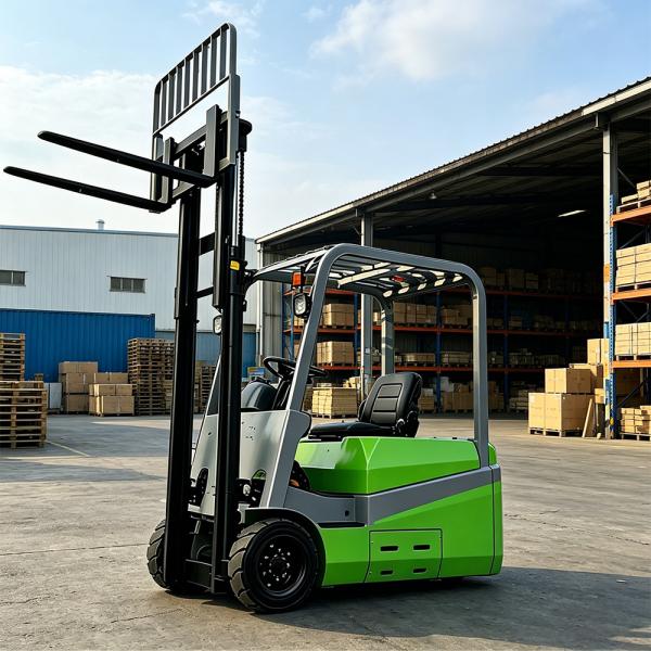 3 Wheel Counterbalance Forklift Machine Compact Sit Down Electric Industrial Materials Handler