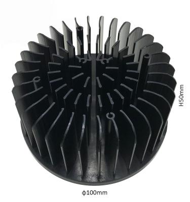Cold Forging Compact Round Extruded Aluminum Heatsink For Led Light