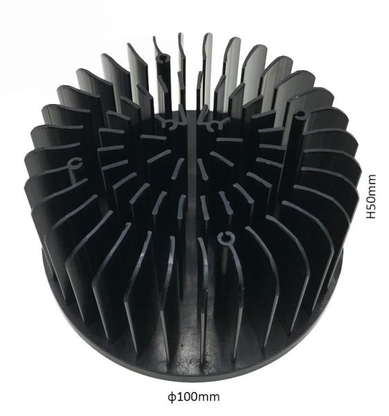 Cold Forging Compact Round Extruded Aluminum Heatsink For Led Light