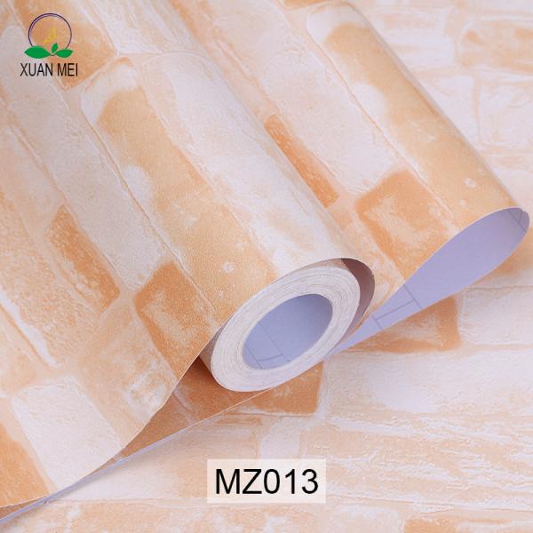 0.18mm-0.31mm espesor 3D Papel de pared de ladrillo de piedra 3D Papel de pared de ladrillo gris