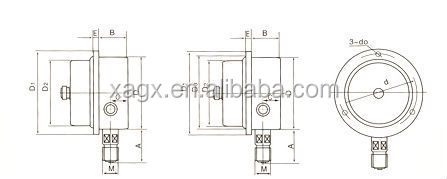Горячий манометр продажи для масла