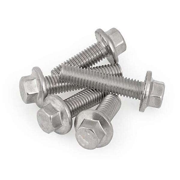 304 Stainless Steel Flange Round Head Bolt M5-m42 Hexagon Flange Bolt