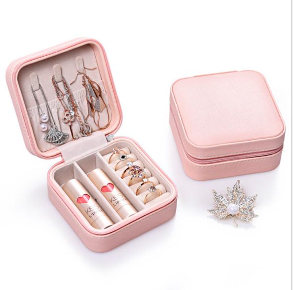 Single Layer Jewellery Organiser Box 12cm 5cm Portable Jewelry Holder
