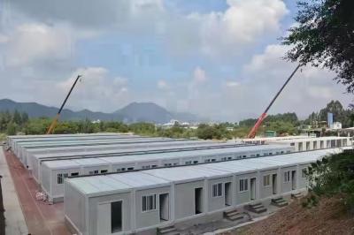 Galvanized Steel Prefab Container House with Glass Wool Panels