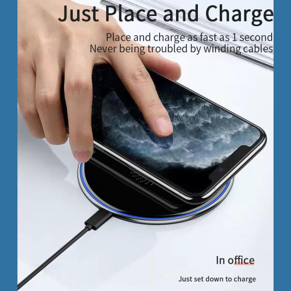Mirror Desktop Wireless Chargers 15W 10W 7.5W 5W Type-C Interface Charger