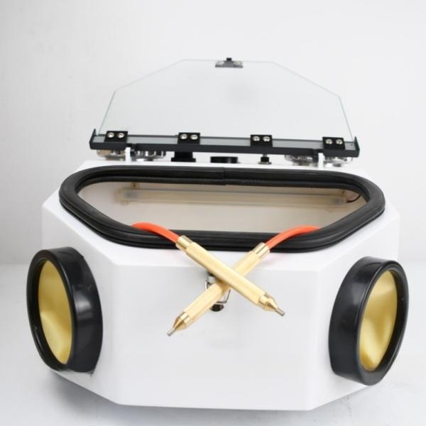 Double Tank Dental Lab Sandblaster porcelain Crowns Polishing Dental Nozzle Sandblasting