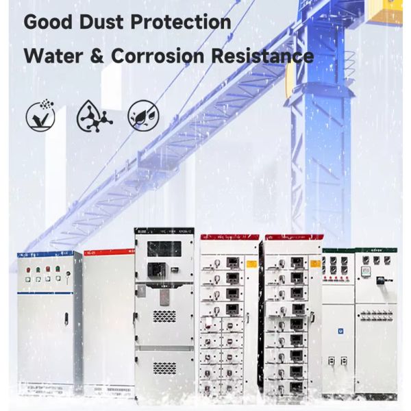 IP55-rated Stainless Steel Electrical Distribution Box 380V Power Distribution Cabinet for Outdoor Industrial Use