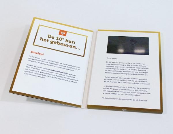 2.8 UV Coat 16GB Memory Digital Video Brochure With Videos / Sound