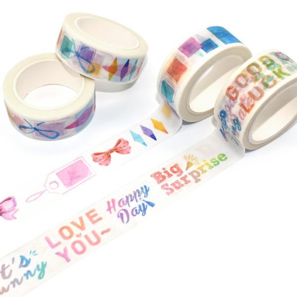 Красочная Writable лента для маскировки бумажной ленты Washi нестандартной конструкции Китая водоустойчивая покрашенная