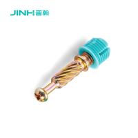 JH-2154 Durable Color Zinc Plated Cold-Rolled Carbon Steel Bolt & Nylon Expansion Anchor Kit for 15mm+ Panel Furniture