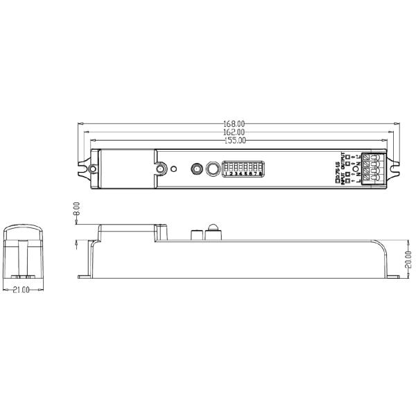 MC060S RC Motion Sensors MH03 Remote Control 250W For Lights On Off