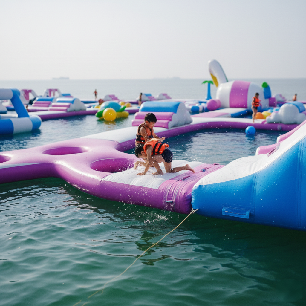 Hot Sell High Quality Commercial Water Inflatable Park Inflatable Floating Water Park Obstacle Course for Kids and Adults